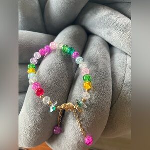 Multicolor Glass  Beaded Bracelet